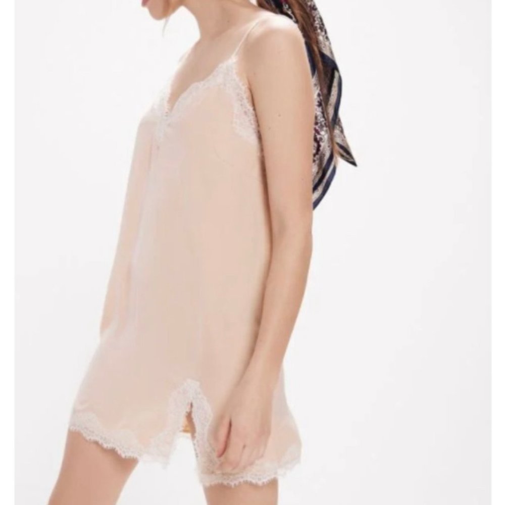 URBAN OUTFITTERS Satin Slip Dress - Nude